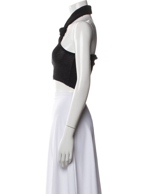 Cult Gaia Halterneck Sleeveless Crop Top