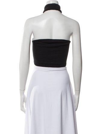 Cult Gaia Halterneck Sleeveless Crop Top