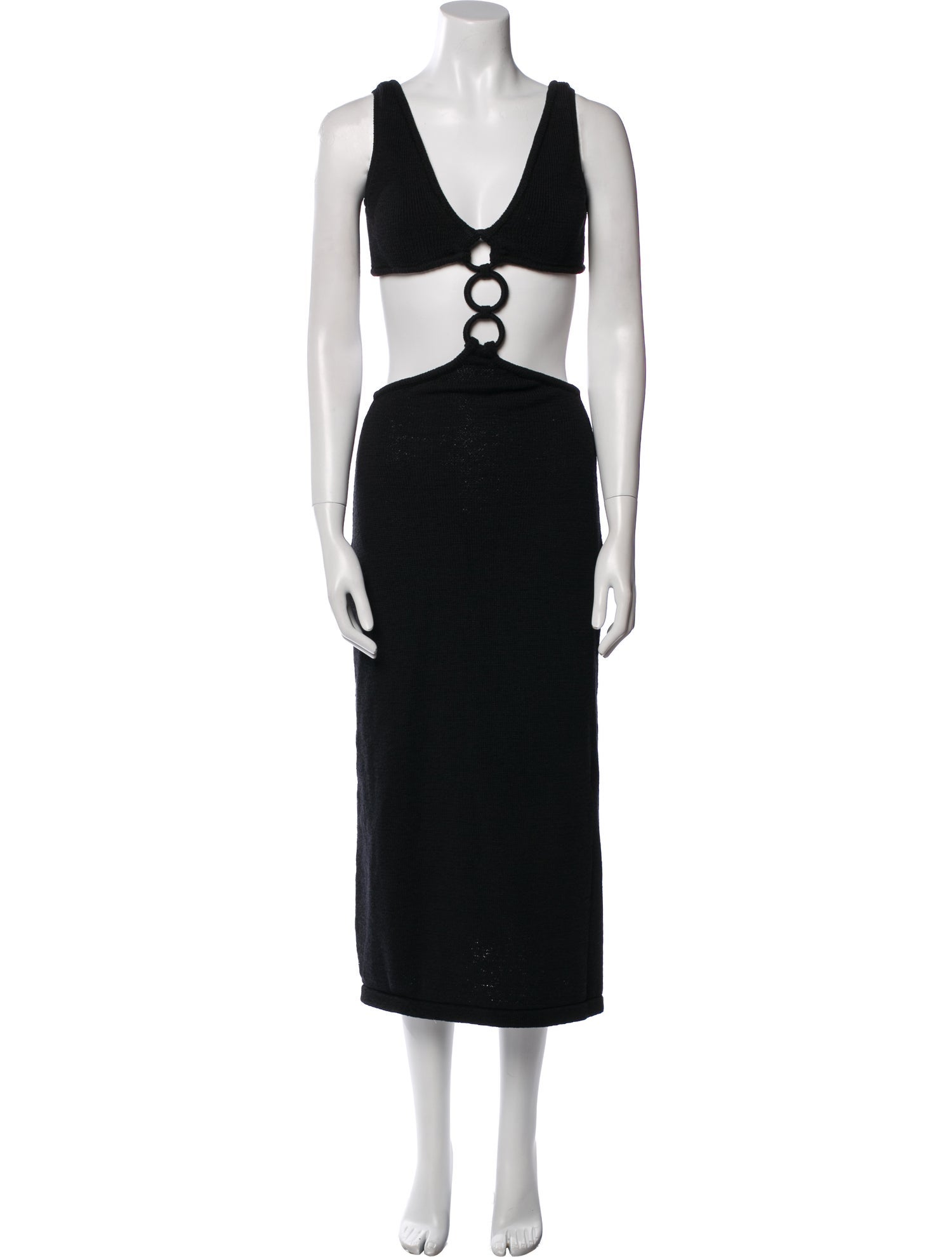 Cult Gaia V-Neck Midi Length Dress