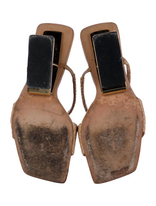 Cult Gaia Raffia Slides