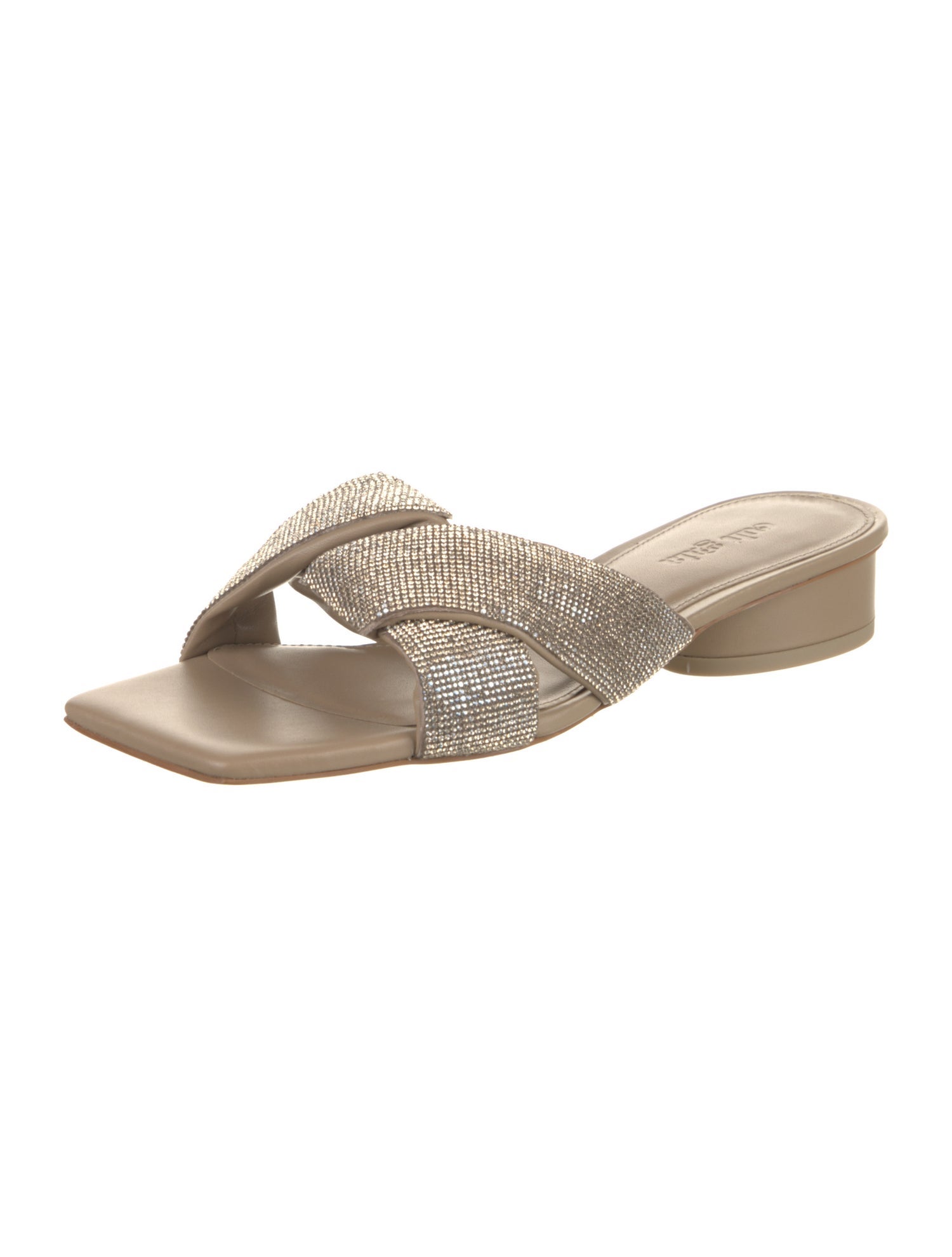 Cult Gaia Crystal Crystal Embellishments Slides