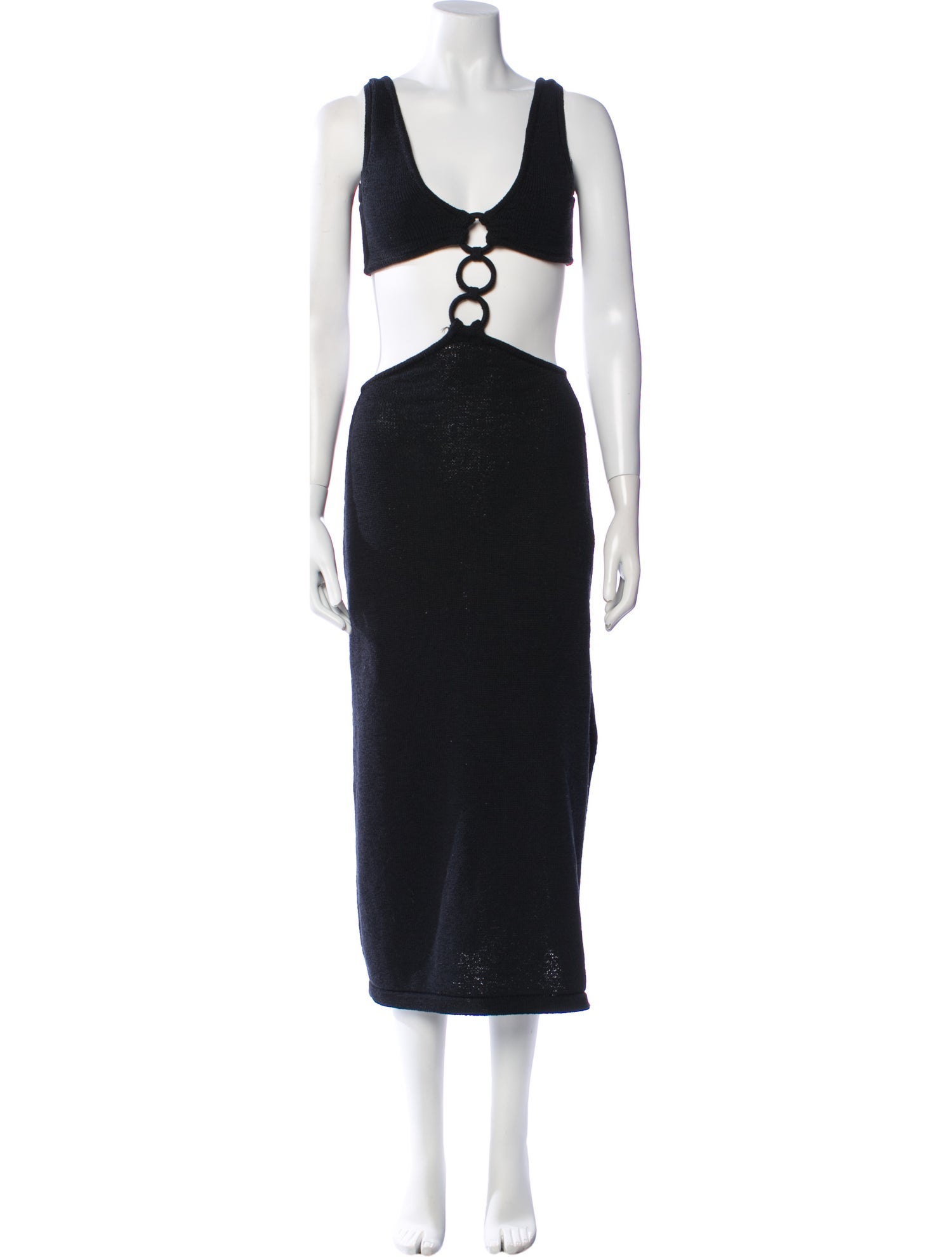 Cult Gaia V-Neck Midi Length Dress