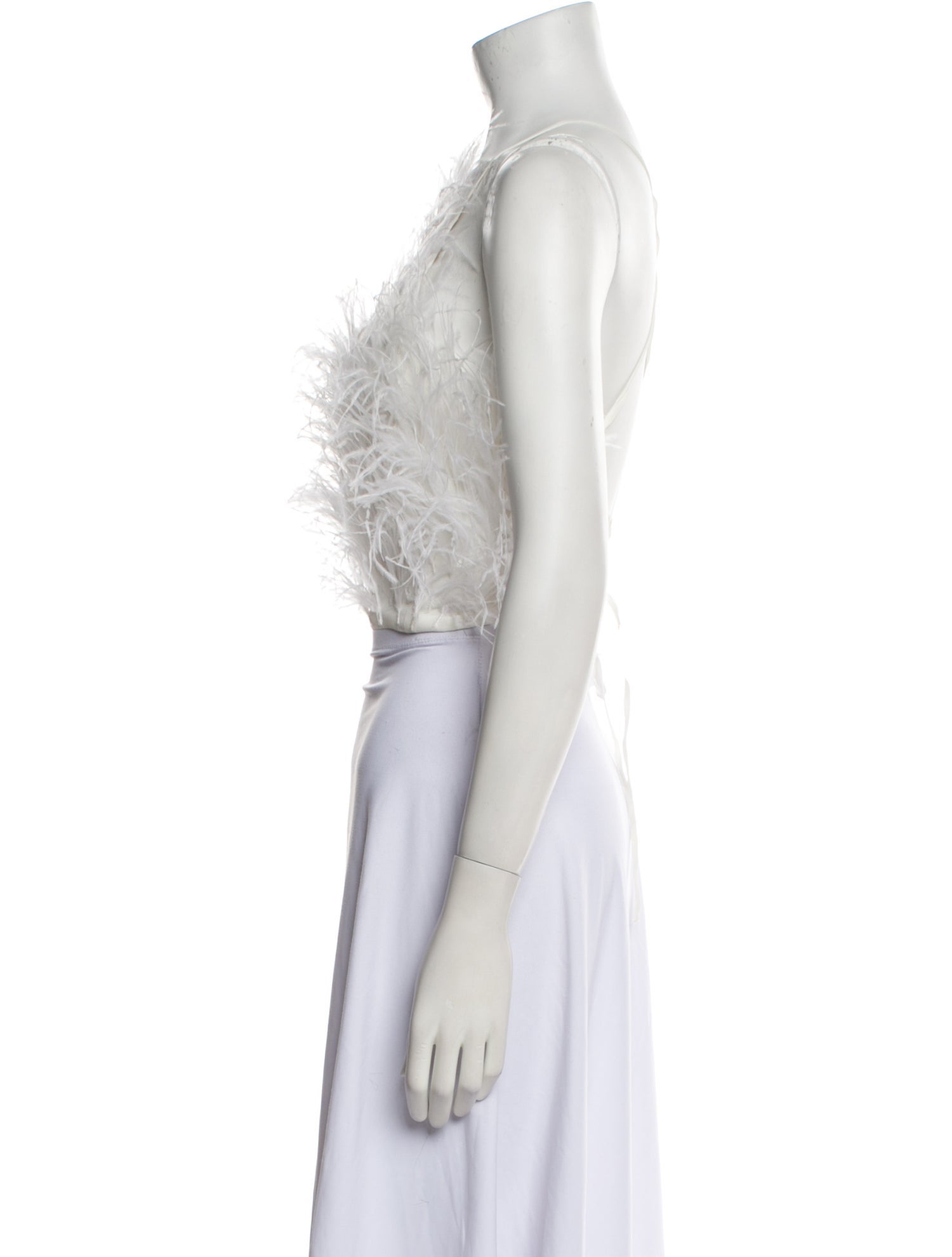 Cult Gaia Halterneck Sleeveless Crop Top