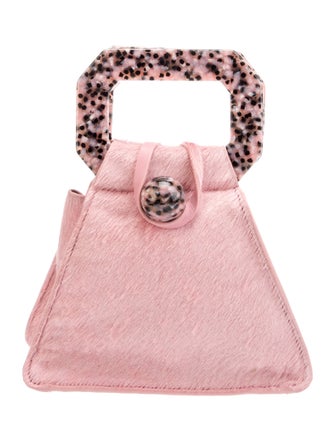 Cult Gaia Ponyhair Top Handle Bag