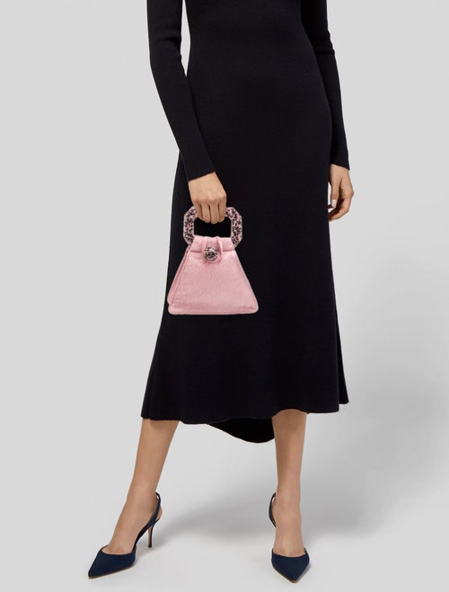 Cult Gaia Ponyhair Top Handle Bag