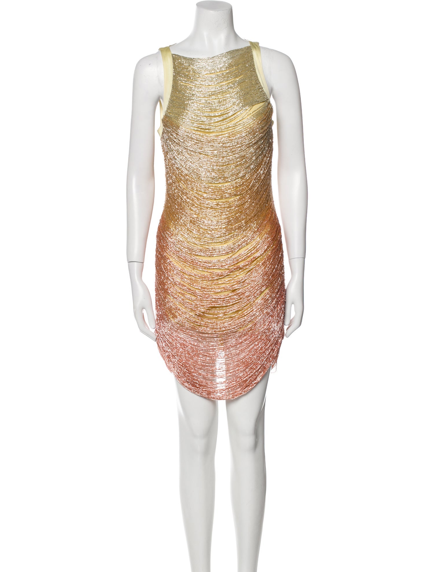 Cult Gaia Bateau Neckline Mini Dress