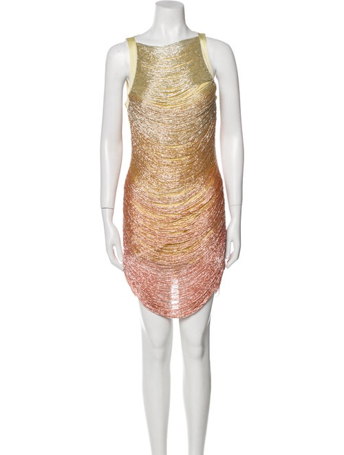 Cult Gaia Bateau Neckline Mini Dress