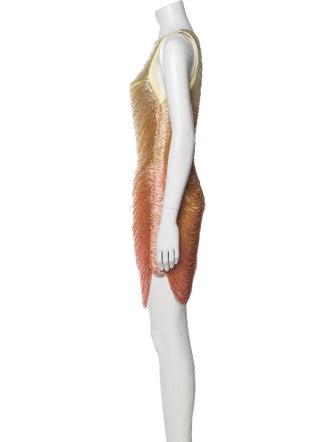 Cult Gaia Bateau Neckline Mini Dress