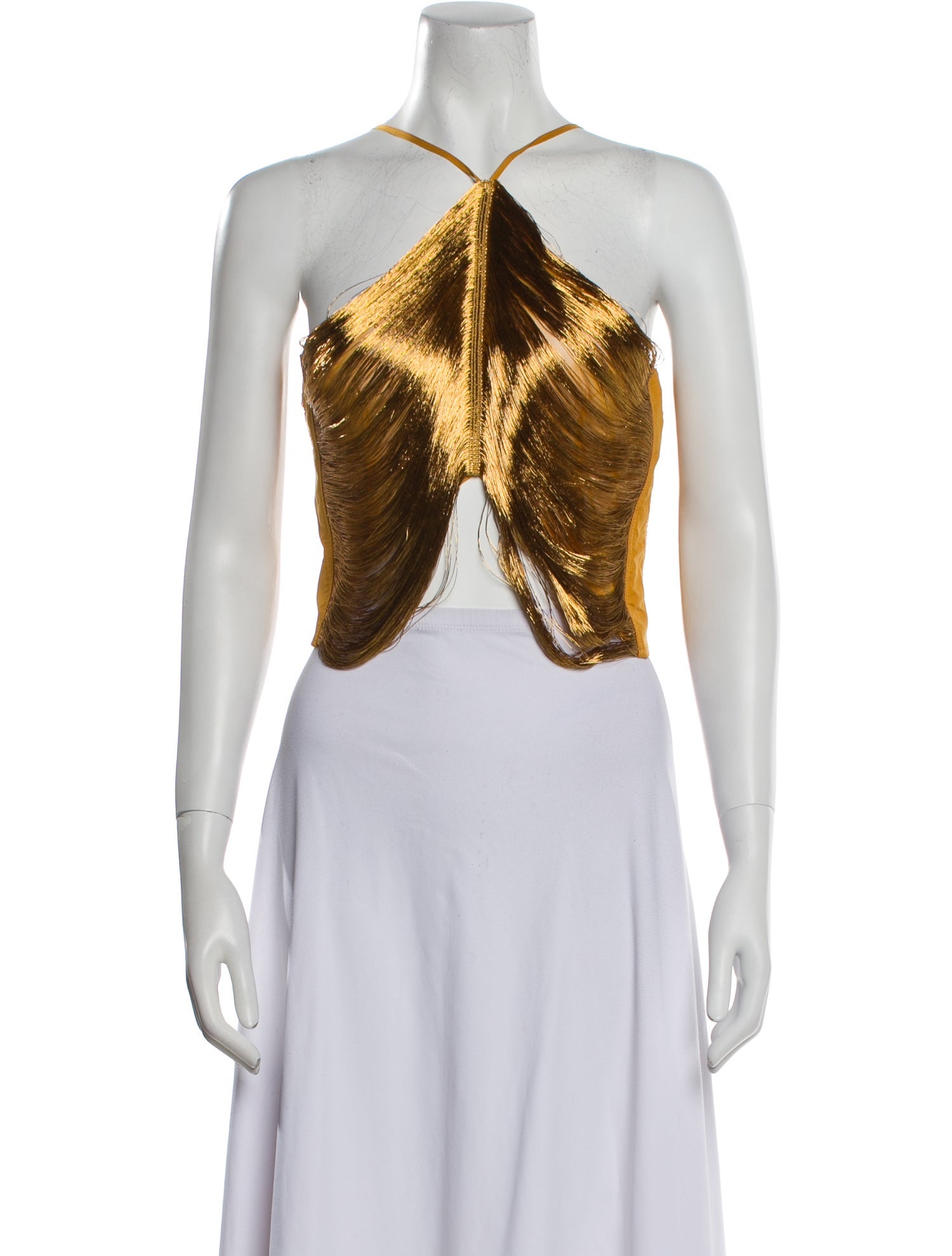 Cult Gaia Halterneck Sleeveless Crop Top w/ Tags