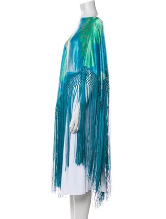 Cult Gaia Silk Printed Tunic