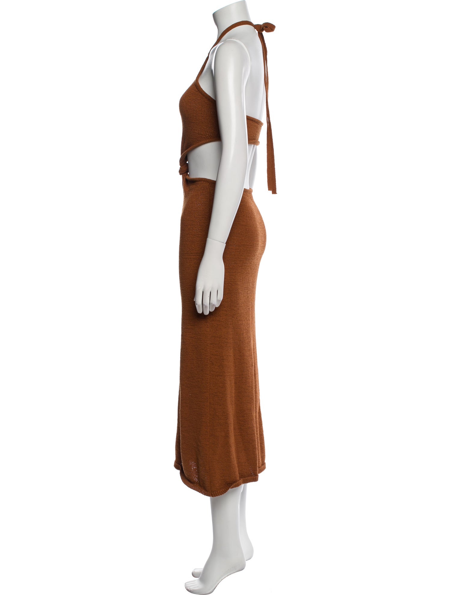 Cult Gaia Halterneck Long Dress