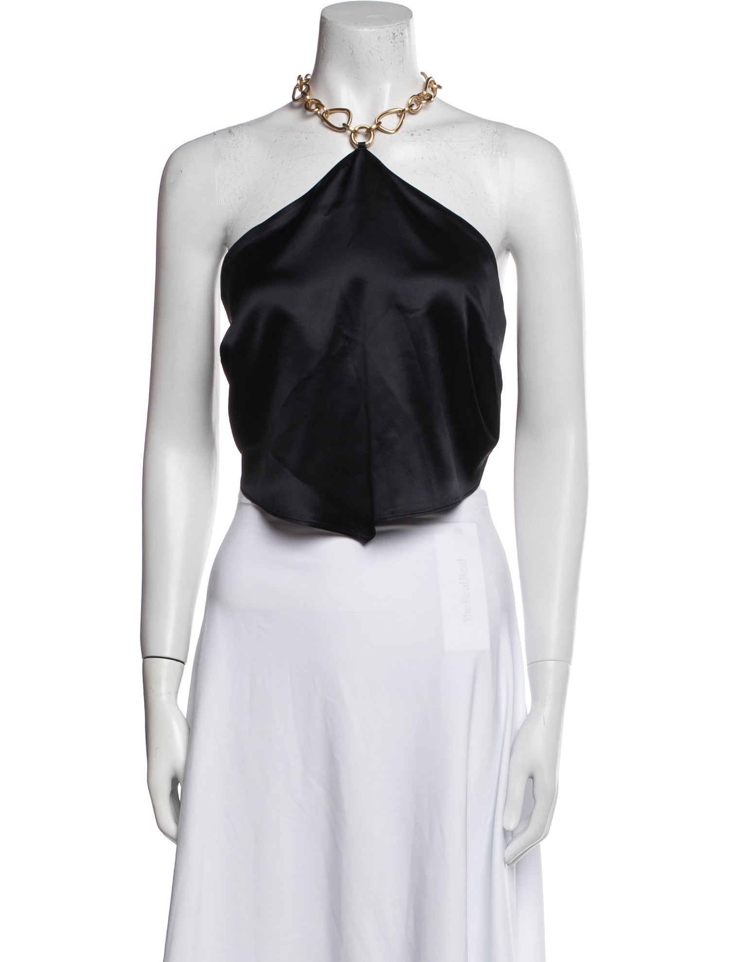 Cult Gaia Halterneck Sleeveless Crop Top