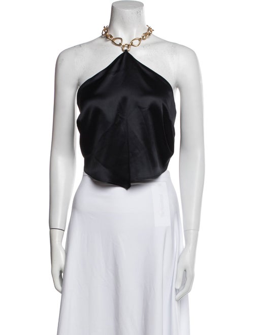 Cult Gaia Halterneck Sleeveless Crop Top