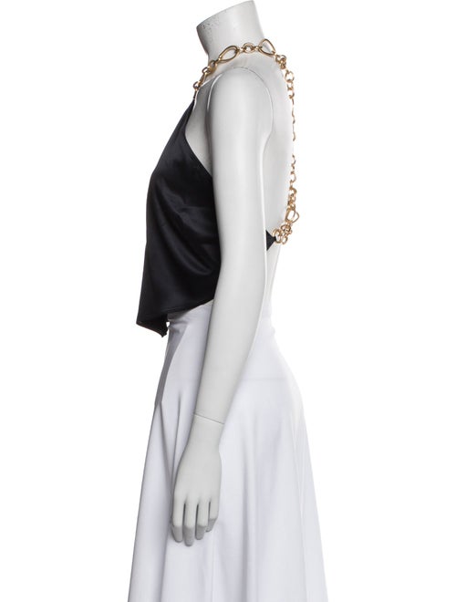 Cult Gaia Halterneck Sleeveless Crop Top