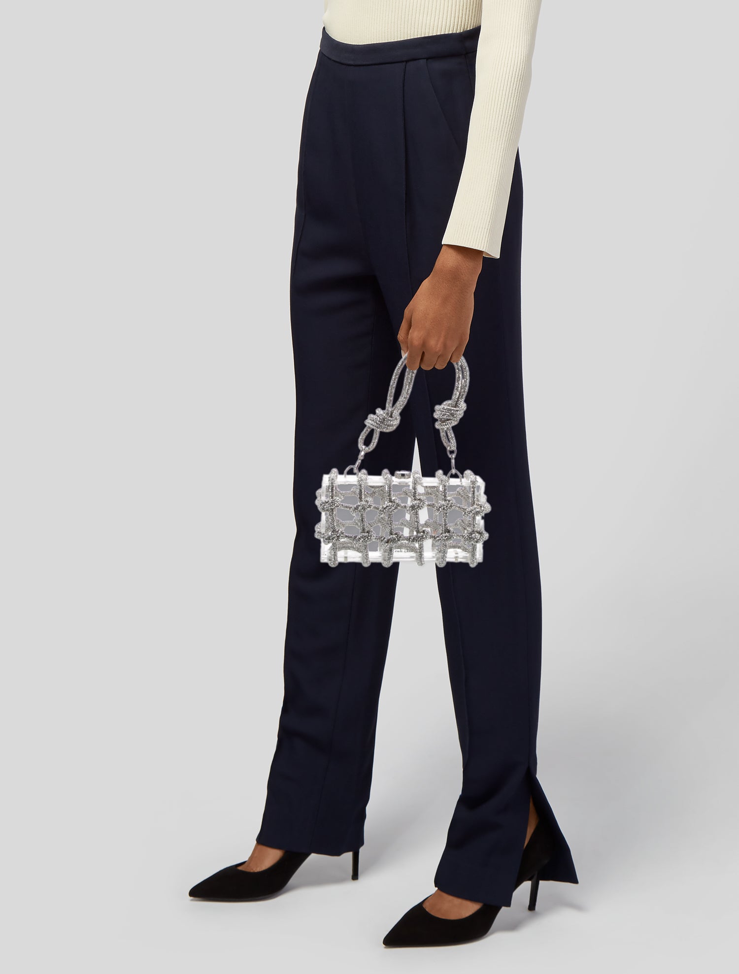 Cult Gaia Crystal Top Handle Bag