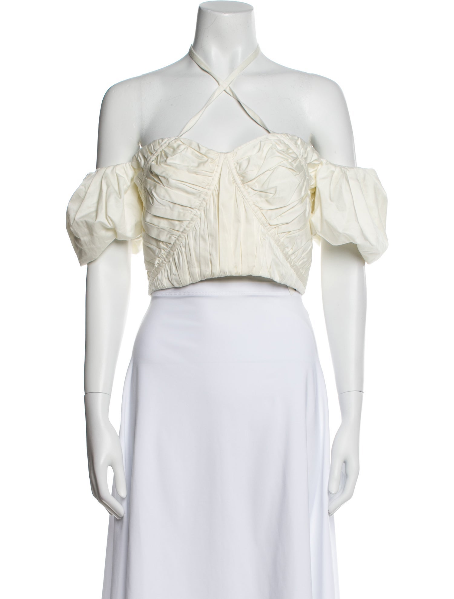 Cult Gaia Off-The-Shoulder Short Sleeve Crop Top w/ Tags