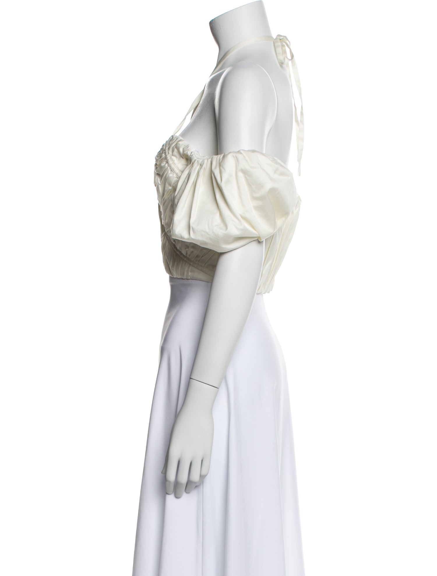 Cult Gaia Off-The-Shoulder Short Sleeve Crop Top w/ Tags