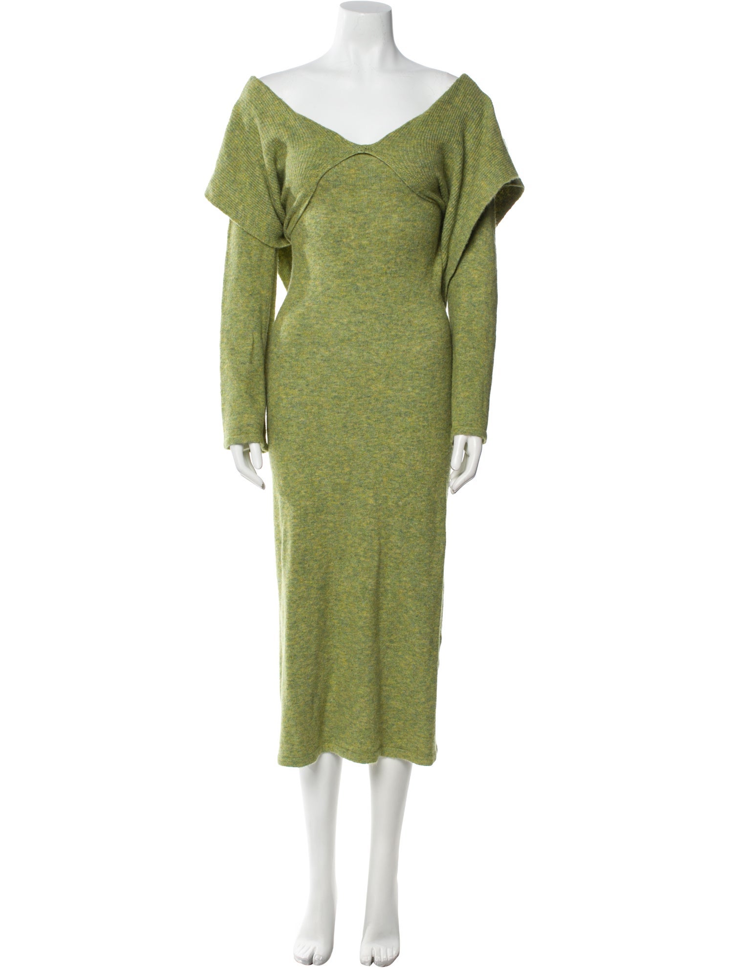 Cult Gaia V-Neck Midi Length Dress