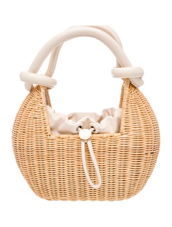Cult Gaia Wicker Top Handle Bag