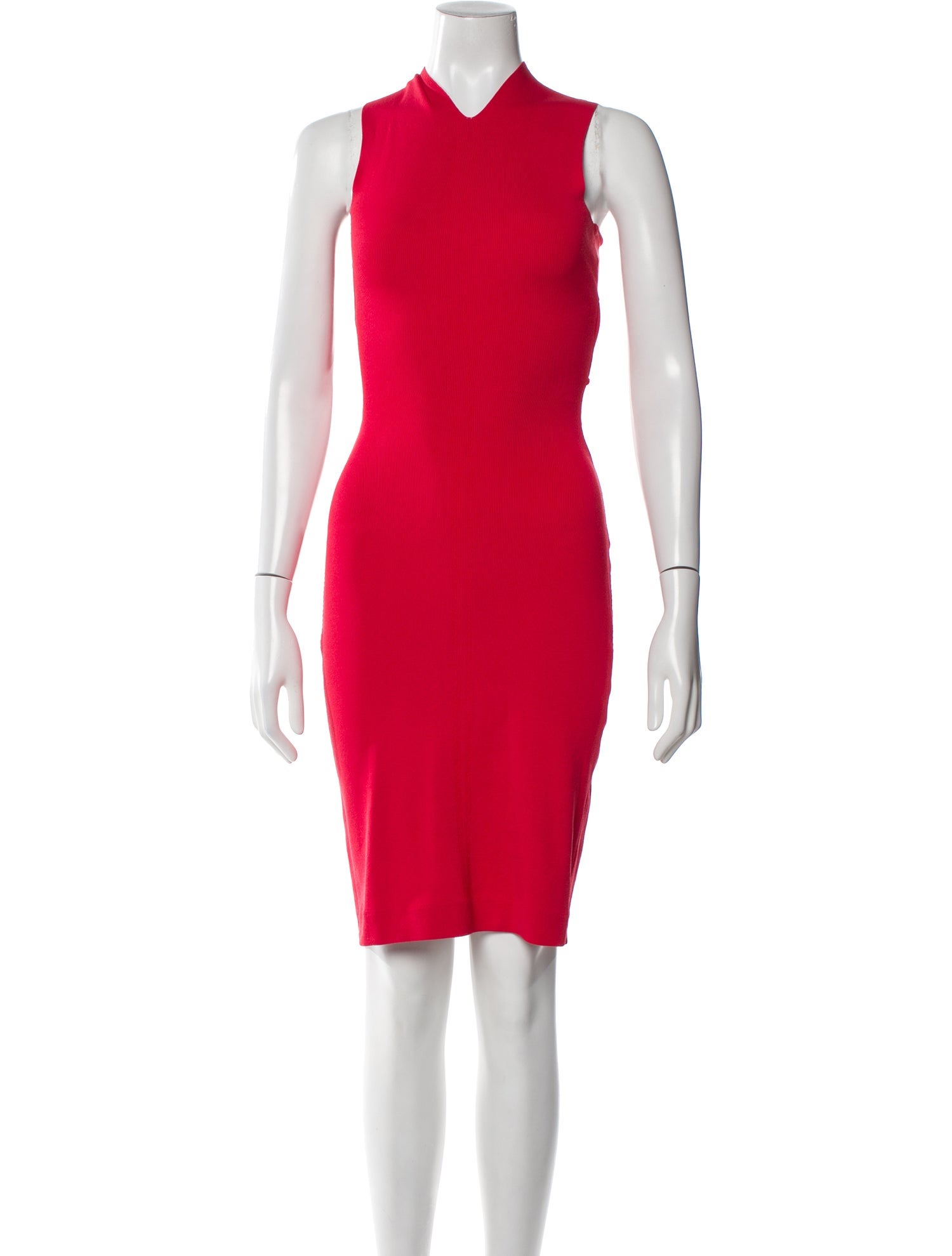 Cult Gaia Mock Neck Knee-Length Dress