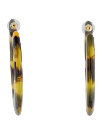Cult Gaia Resin Kennedy Hoop Earrings