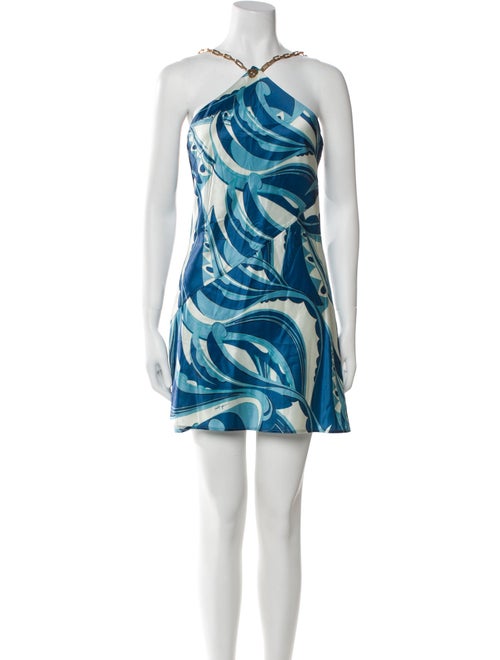 Cult Gaia Printed Mini Dress