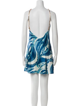 Cult Gaia Printed Mini Dress