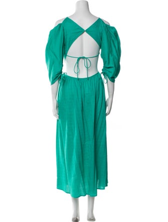 Cult Gaia V-Neck Midi Length Dress