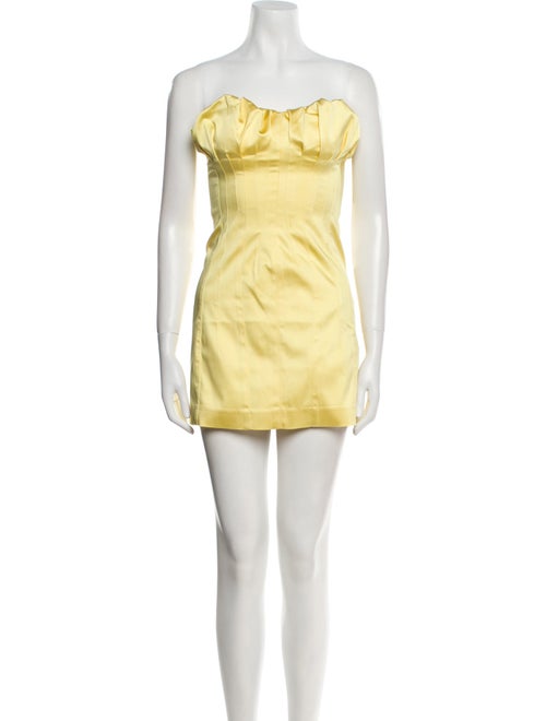 Cult Gaia Strapless Mini Dress