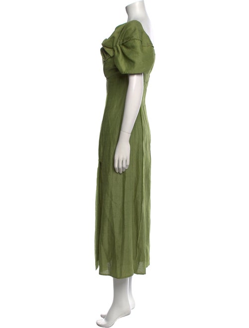 Cult Gaia Linen Midi Length Dress