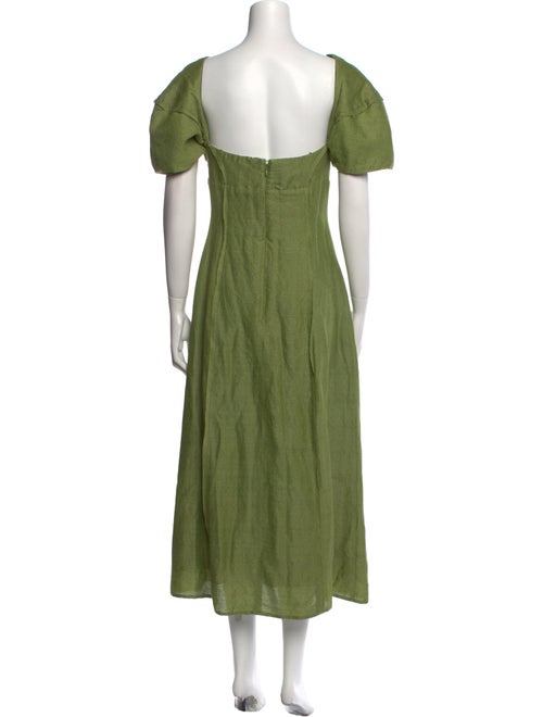 Cult Gaia Linen Midi Length Dress