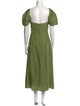 Cult Gaia Linen Midi Length Dress