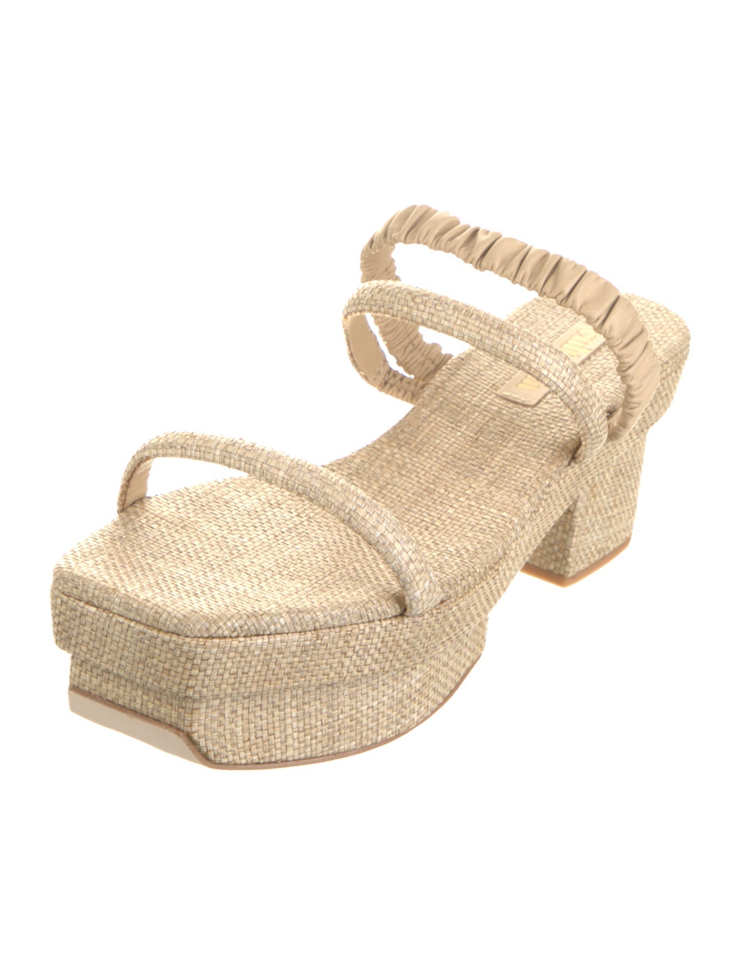Cult Gaia Raffia Cutout Accent Espadrilles