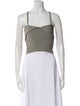 Cult Gaia Square Neckline Sleeveless Crop Top