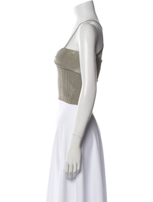 Cult Gaia Square Neckline Sleeveless Crop Top