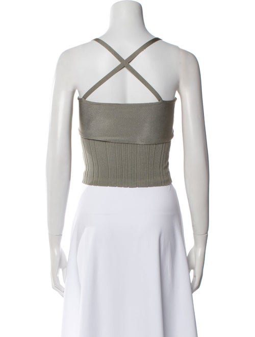 Cult Gaia Square Neckline Sleeveless Crop Top