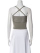 Cult Gaia Square Neckline Sleeveless Crop Top