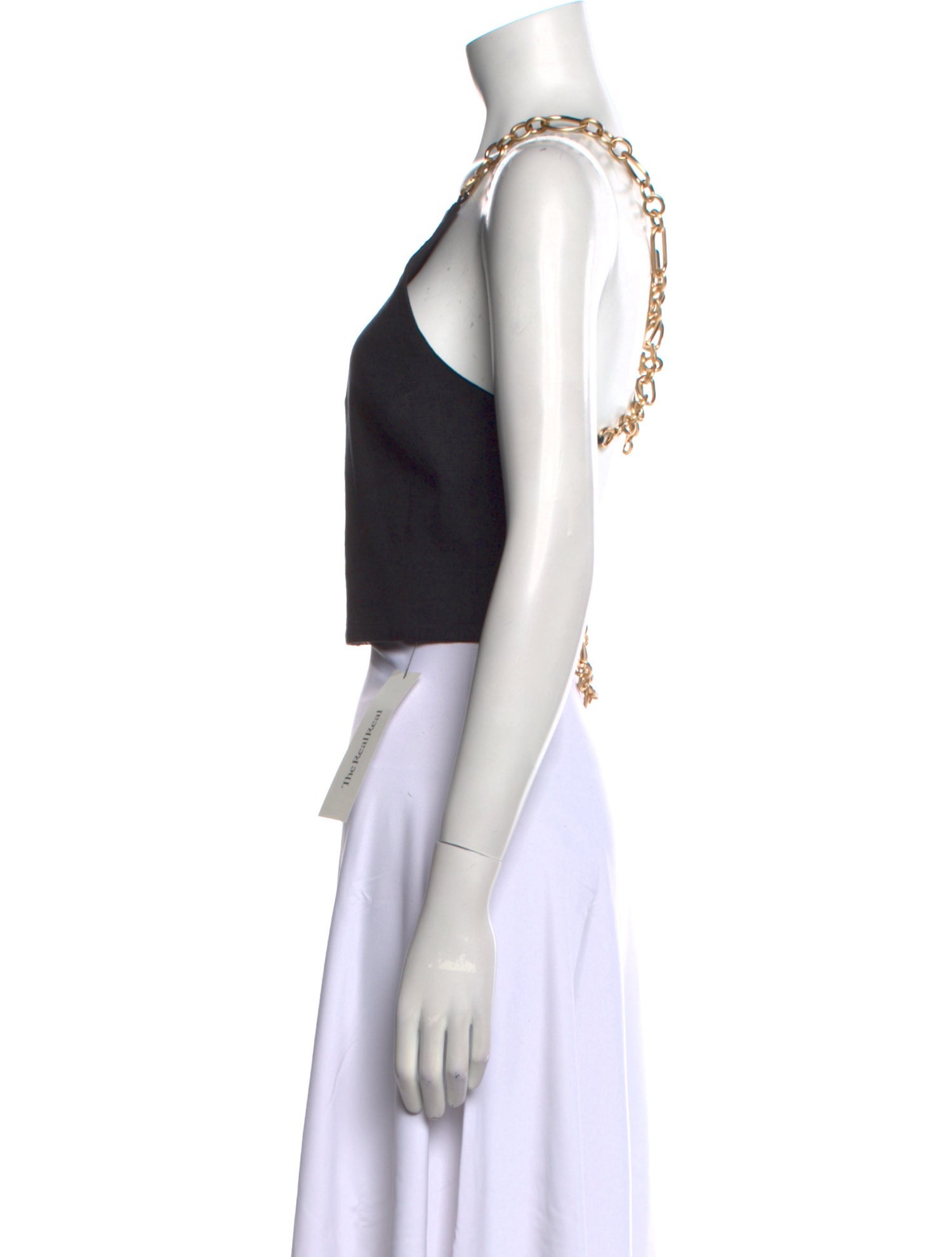 Cult Gaia Square Neckline Sleeveless Crop Top