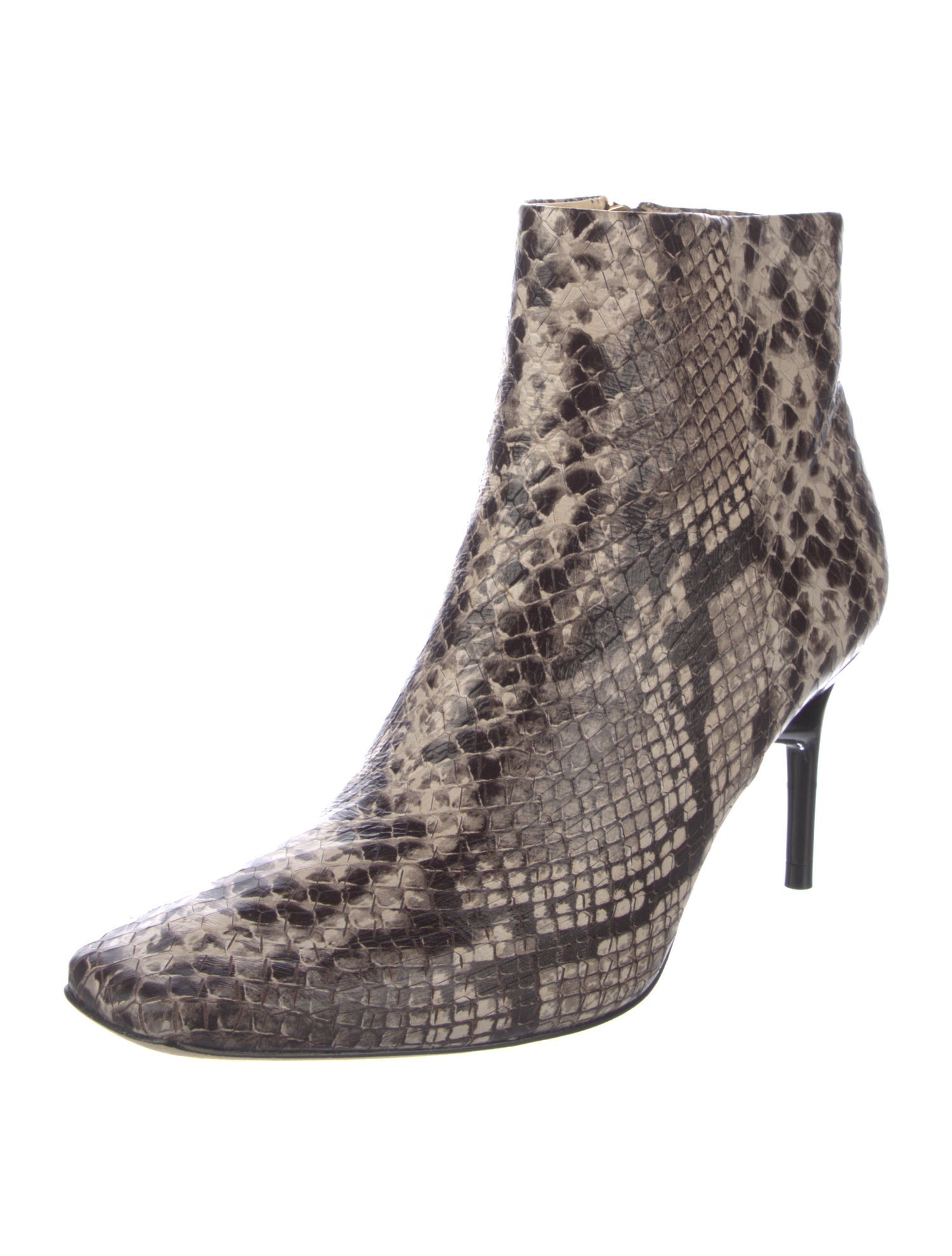 Cult Gaia Embossed Leather Animal Print Boots