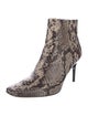 Cult Gaia Embossed Leather Animal Print Boots