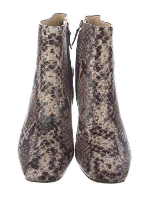 Cult Gaia Embossed Leather Animal Print Boots