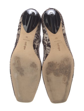 Cult Gaia Embossed Leather Animal Print Boots