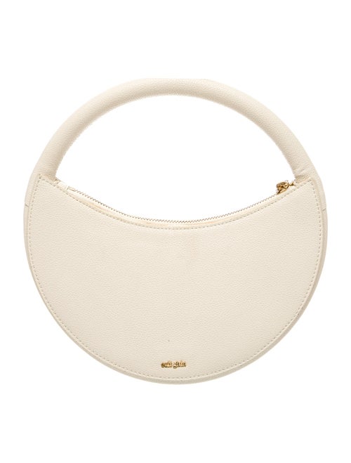 Cult Gaia Leather Top Handle Bag