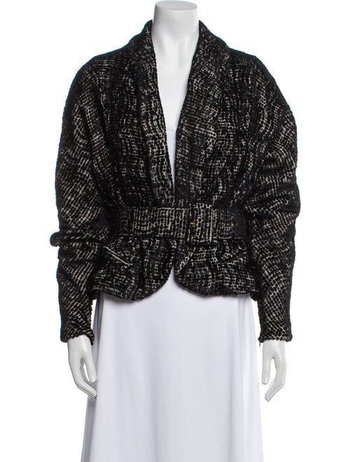 Cult Gaia Wool Tweed Pattern Evening Jacket