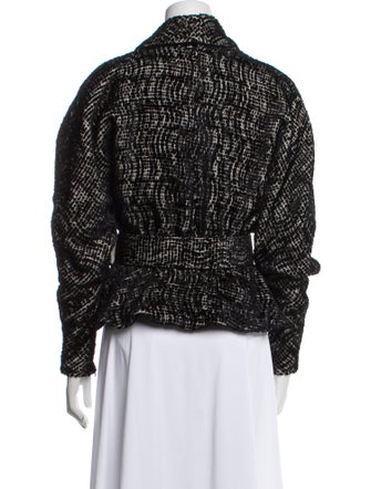 Cult Gaia Wool Tweed Pattern Evening Jacket