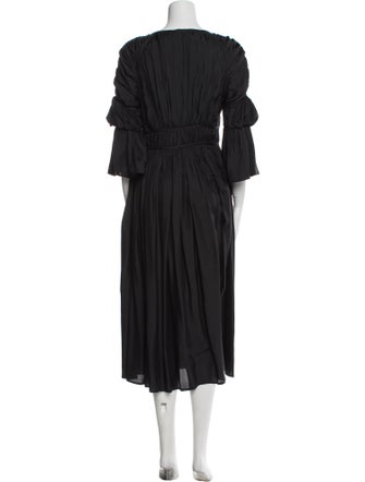 Cult Gaia V-Neck Midi Length Dress