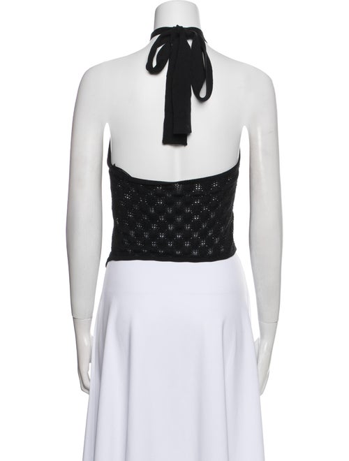 Cult Gaia Halterneck Sleeveless Crop Top