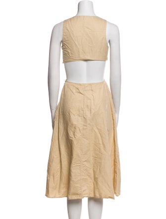 Cult Gaia V-Neck Midi Length Dress