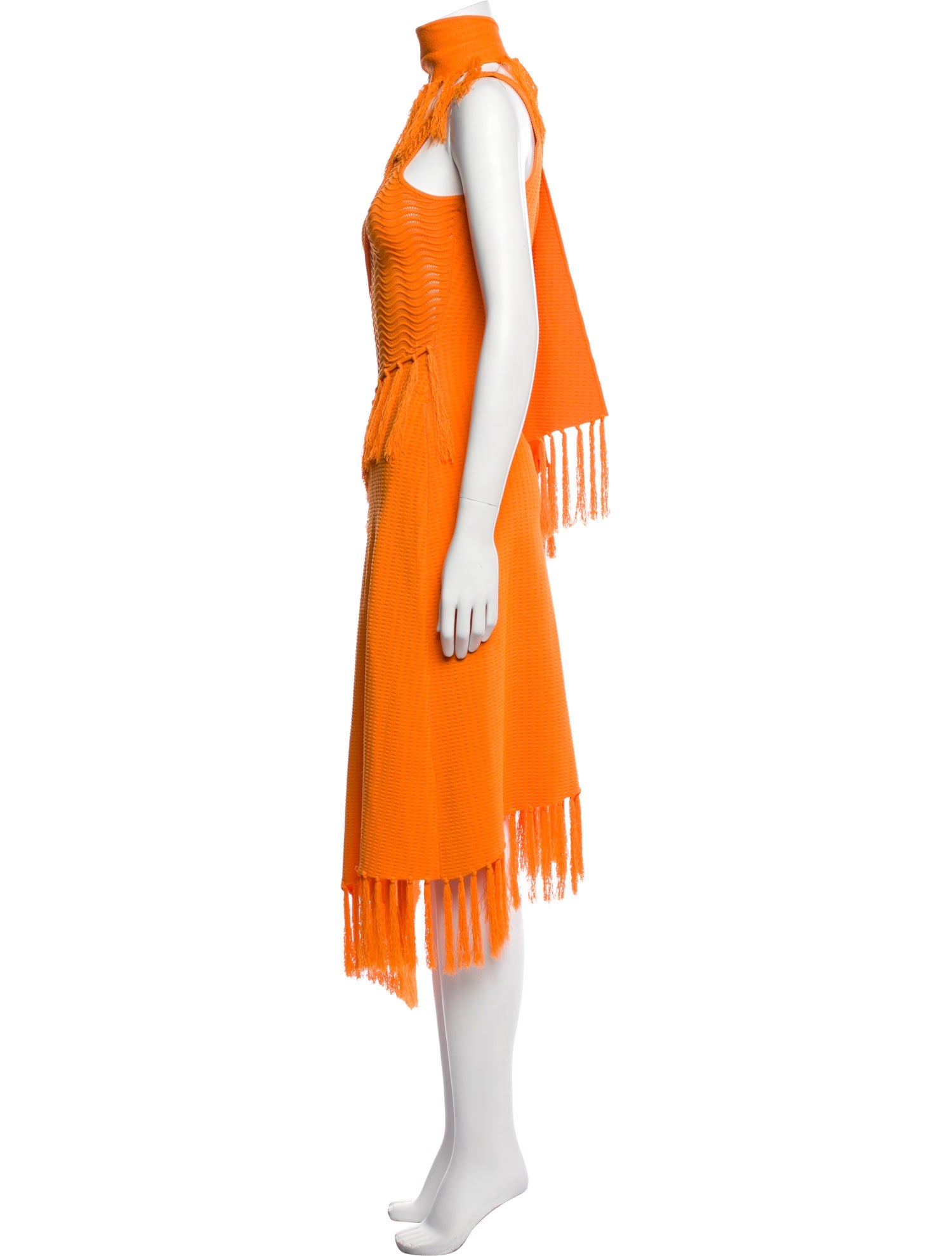 Cult Gaia Colorblock Pattern Long Dress