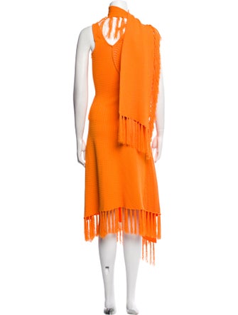 Cult Gaia Colorblock Pattern Long Dress